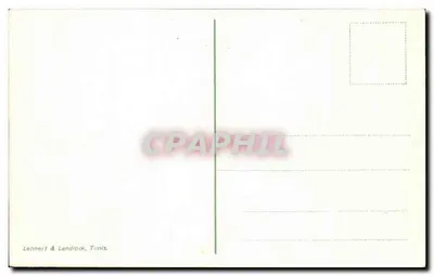 W oazie — scena z palmami i jeziorem — Lehnhert & Landrock, Tunis, nr 548 — Rewers