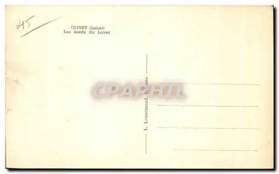 Olivet (Loiret) — De oevers van de Loiret — L. Lenormand, Orléans — Achterkant