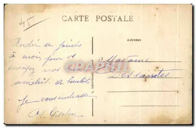 Beaungency (Loiret) — Vista Geral — O Ponte — O Rio Loire — Verso