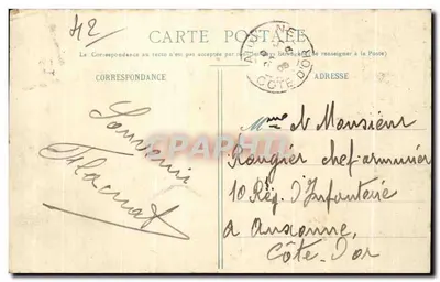 St-ÉTIENNE - Kaszernata Piechoty — Wydawca: Cote d'Or, n°145 — Rewers