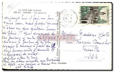 Grasse — Widok ogólny — Wydawnictwo «MAR» z Cimiez — Rewers