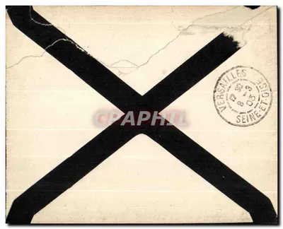 Versailles — cartolina postale con timbro postale — editore sconosciuto — Verso