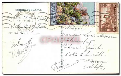 Canto do Rocher e os Jardins Exóticos — CAP — Aldid — Verso