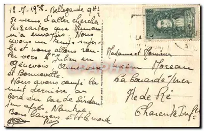 Bellegarde. A perda do Rio Rône e o Belvédère — Cliché des Arts Photomécaniques, n°6 — Verso