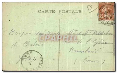 Mourmelon-le-Grand — Kamp Châlons — Militair ziekenhuis - De ingang. — P. Mutte — Achterkant