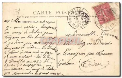 Camp de Châlons - A Sopa — Livraria Militar Guérin, Mourmelon — Verso