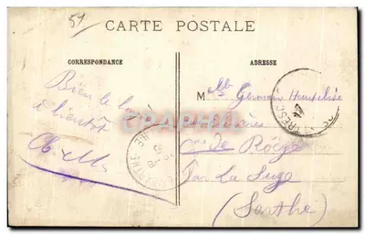 Szkoły w Suippes (Marne) po bombardowaniu — Visé Paryż 393. IMP. BAUDINIÈRE, NANTERRE — Rewers
