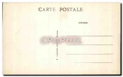 Missillac — Castelo da Brétesche — Conjunto sobre o Lago — R. Chapeau, Nantes — Verso