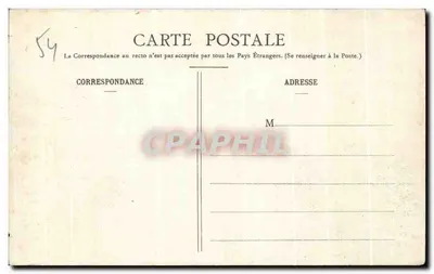 Baccarat — Bordas da Meurthe — Imp. Ad Weick, Saint-Dié (Depositado) N° 1632 — Verso