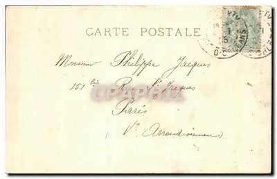 Kącik Pralni w Montbard (Côte-d'Or) — Salon 1905 — Dameron — Wieczór — LL — Rewers