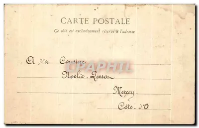 Bilhete postal antigo Environs de Arnay le Duc Le Rousset — Verso