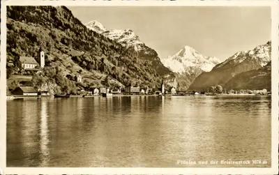 Flüelen e o Bristenstock 3076 m — J. Gisberoll, Täuffelen