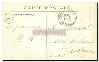 Cabourg — Katedra i dzwony — Wydawca nieznany, nr seryjny 19 — Rewers