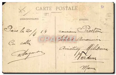 Buttes Chaumont - A Subida ao Belvédère — J.H. — n°315 — Verso