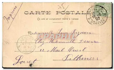 Statua di Enrico IV e Pont-Neuf — Parigi — Stampa anonima — Verso