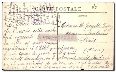 कैन्स — ईस्टेरेल होटल — होटल और विला — A. Trüb & Cie, Aarau संख्या 1945 — पीछे