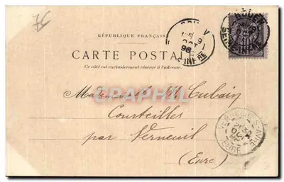 Rouen — Facha de la Catedral — Editor L. Béchard, n° 13 — Reverso