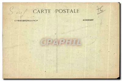 Bilhete postal antigo Montivilliers Rue Gambetta Docks du menage — Verso