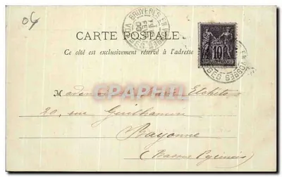 Vista de Bruyères (Vosges) — Dr. PROTHIEN, imp. détl. Épinal — n° (4) — Verso