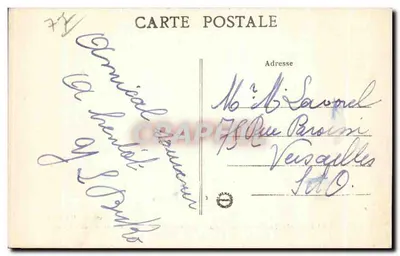 Las Fontainebleau — Fontanna Touring-Club, blisko Roche-Eponge — Kolekcja Artystyczna L.M. — Rewers