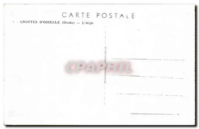 Grutas de Osselle — A Águia — Héliographie Macon — Verso