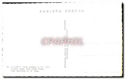 Toledo — gedeeltelijke weergave en rivier Tagus — Éditions García García — Achterkant