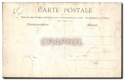 Exposição Nacional de Tarbes 1908 — Um canto do Parque — Máquinas agrícolas — Edição Lacaze — Verso