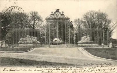 Marly-le-Roi — Grade do Castelo de V. Sardou — A. Bourdier, imp.-edit., Versailles