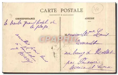 La Baule (L.-Inf.) - Embarquement pour une promenade en mer — Ariaud et Nozais, Nantes, n°44 — Rewers