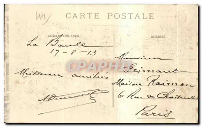 La Baule (L.-Inf.) — El terraplén hacia Le Poulighuen — editor no identificado, n° 11 — Reverso