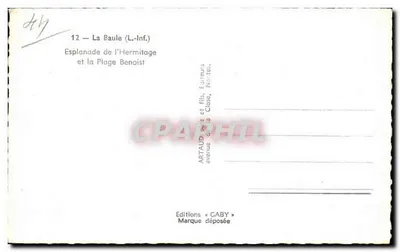 La Baule (L.-Inf.) — Esplanada Hermitage i plaża Benoist — Wydawnictwo Caby — Rewers