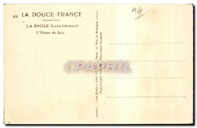 La Baule — Godzina kąpieli — Les Éditions d'Art Yvon, Paris — Rewers