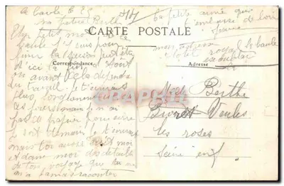 Stara pocztówka Cote d Amour La Baule Roule du Bois d Amour automobile — Rewers