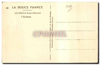 La Baule — La Piazzetta — Ediciones de Arte YVOIN, París — Reverso