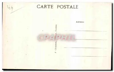 Quérande (Loire-Inf.) — La Collegiata di San Aubin (lato Sud) — F. Chepeau, Nantes, n°46 — Verso
