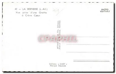 Crève Cœur — Uitzicht genomen van een grot — Uitgave Gaby — Achterkant
