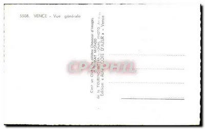 Vence - General View — Edition « Côte d'Azur » — Back