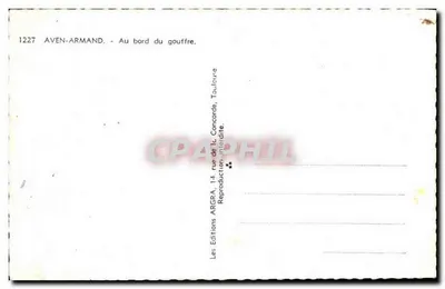 Aven Armand — Al bordo del burrone — Les Éditions Armand, Toulouse — Verso