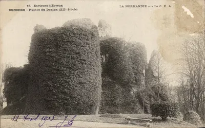 Conches - Ruínas do Donjon (Século XII) — Ao redor de Évreux — A C.P.A.