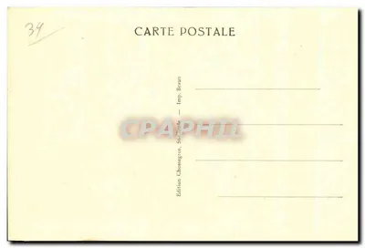 Saint-Clau de — O Ponte Central e o Mont Bayard — Edição Braun — Verso