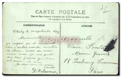 PARIS — Le Cimetière des Chiens — LL. 511 — Verso