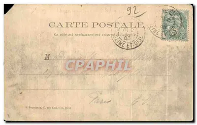 Bellevue (S.-et-O.) — Les bords de la Seine — Éditeur : Hôtel Meuble — Verso