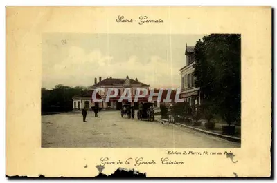 Stara pocztówka Saint Germain Gare de la Grande Ceinture