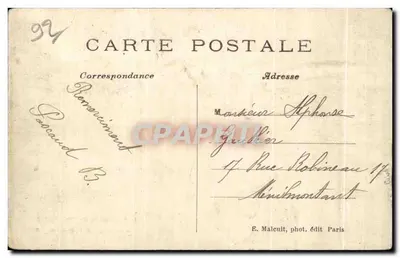 O Lago de Trivaux — Floresta de Meudon — E.M. n°1842 — Verso