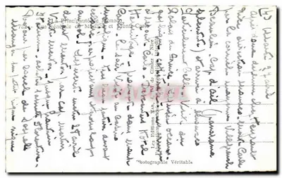 Vista geral de Mônaco e Monte-Carlo — Les Éditions Man. — Verso