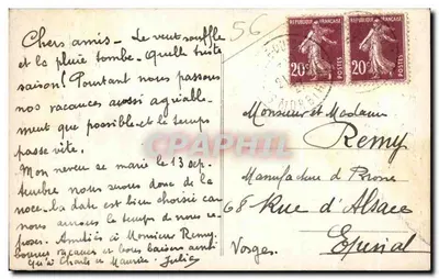 Quiberon (Morbihan) — Wejście do jaskini — n°65 — Rewers