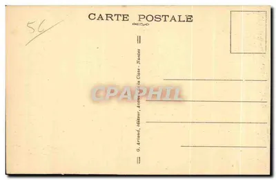 Quiberon — I Couloirs di Port-Bara — G. Arrioud, editore, Nantes — Verso