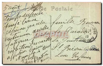 NANTES — Das Schloss, Grand Logis und Ducal Palace (15. Jahrhundert) — unbekannter Verlag, Nr. 13 — Rückseite