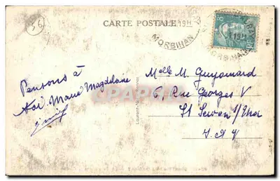 Sainte-Anne-d'Auray — O Calvário e o Claustro — editor L. Léon — Verso