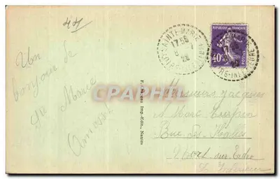 圣玛丽-叙尔-默尔（卢瓦尔河口省）— 靠近Porteau的海岸 — F. Charreau Imp.-Édit. Nantes — 背面